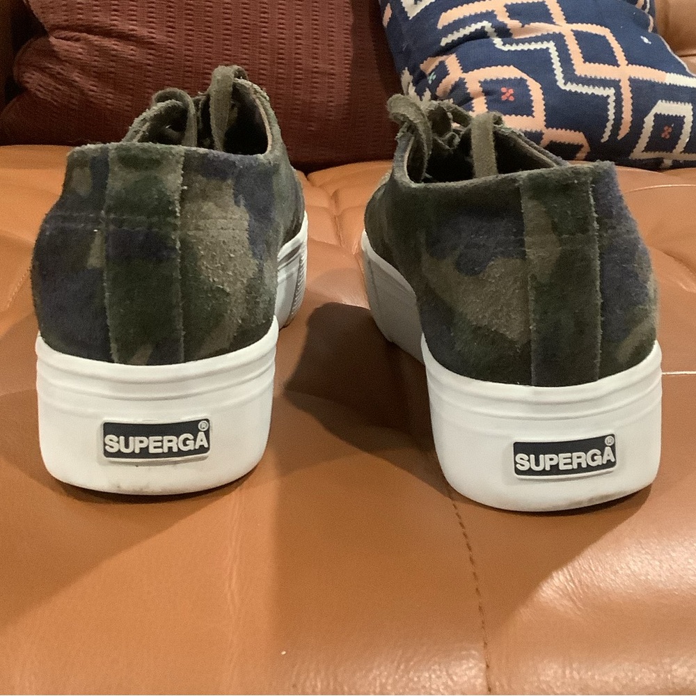 VGUC Superga suede platform sneakers, size US W9 / EU 40 - Picture 5 of 9